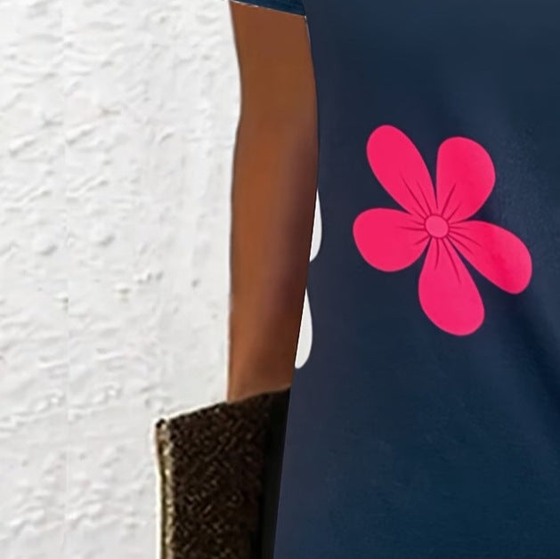 wholesale women's short-sleeved dresses, fashionable women's dresses for spring, summer, and autumn, new cross-border printed designs