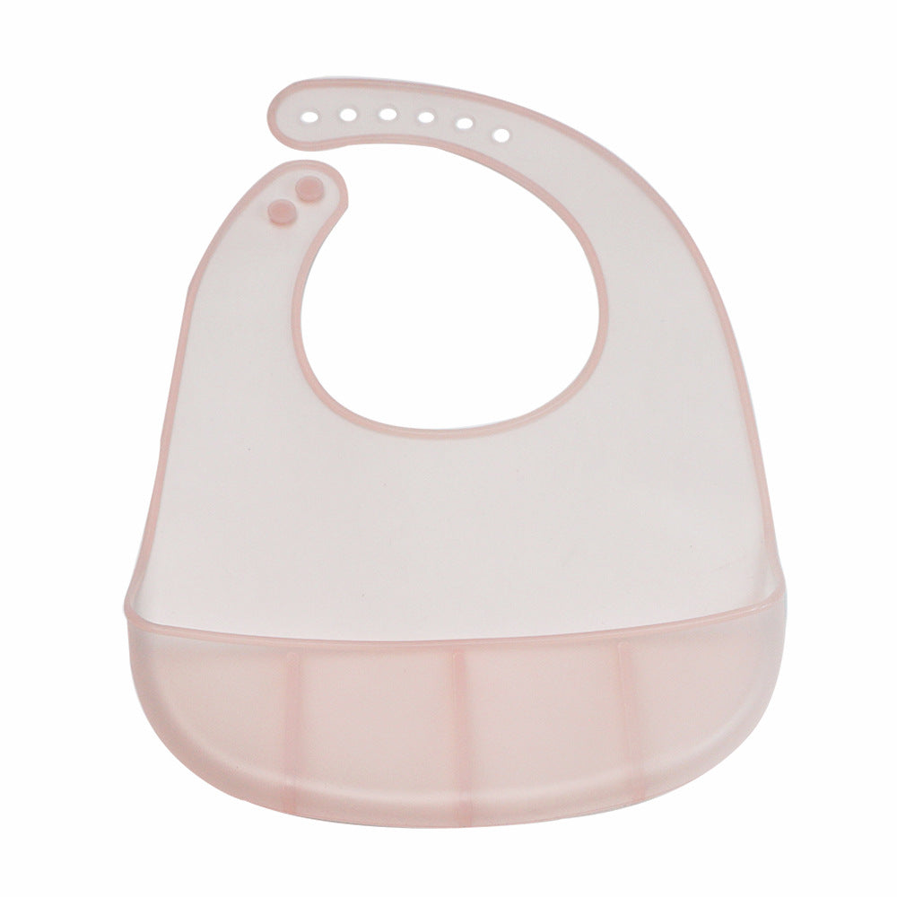 Baby bibs baby eating pockets waterproof and spill-proof food grade silicone supplementary food tableware leak-proof silicone bibs