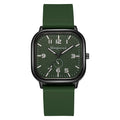e-commerce square case personalized creative men's watch wholesale fashion retro silicone strap student quartz watch for men