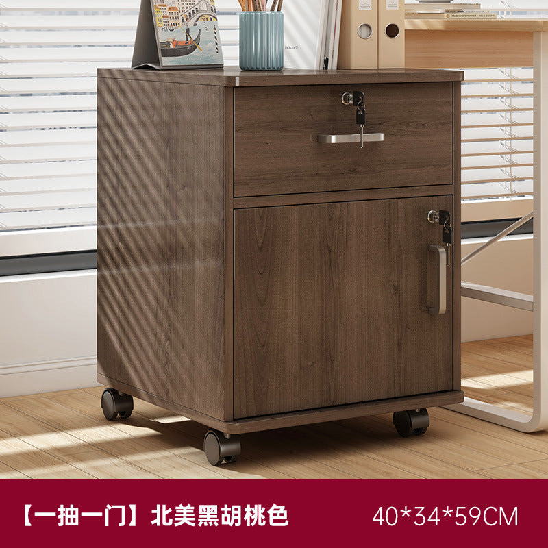 Filing cabinet office cabinet under the file table storage cabinet with lock storage cabinet office wooden drawer cabinet movable low cabinet