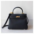 First-layer cowhide pebbled togo kelly leather bag satchel bag classy work clothing women's bag shoulder crossbody bag