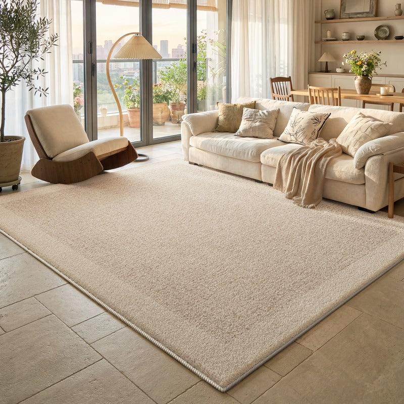 Carpet living room cream style high-end simple no-wash wipeable waterproof sofa coffee table bedroom bedside blanket large area