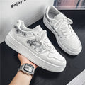Trendy ink wash painting skate shoes - 2026 new men's collection: high-style, versatile, casual sneakers for students and athletes