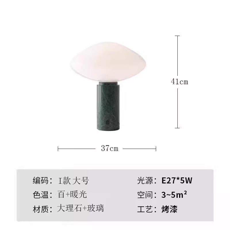 Modern minimalist glass table lamp - bedroom bedside lamp - designer high-end nordic style - living room, study, decorative home & hotel lighting