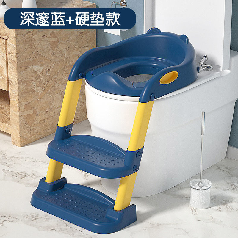 Children's toilet stair-type male child female baby special toilet auxiliary pad ladder step stool toilet seat