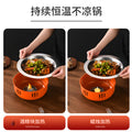 Stainless steel alcohol stove small hot pot seafood dry pot pot set for home alcohol hot pot dry pot heating stove pot