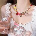 Summer dopamine collection: colorful & fun necklaces for women - sweet & edgy, niche, high-end, choker style, fashionable & versatile accessories