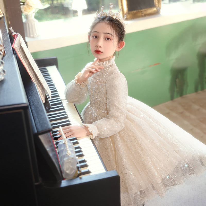 Amazon girls' dresses: european and american style, new autumn/winter  collection, children's princess dresses, perfect for piano recitals
