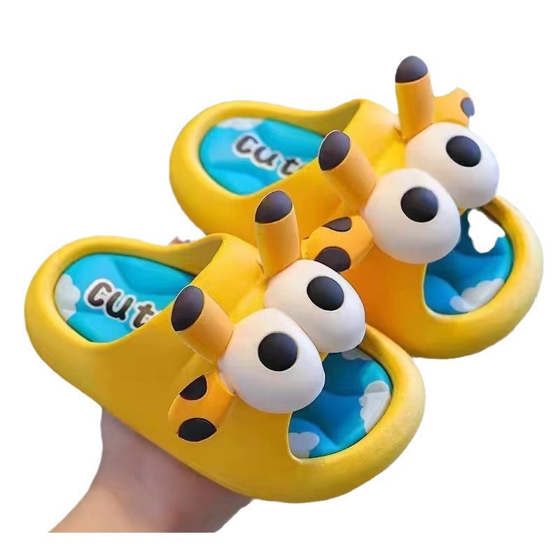 2024 new kids' cloud slippers: cute, non-slip, soft-soled summer slides for bath and home - wholesale