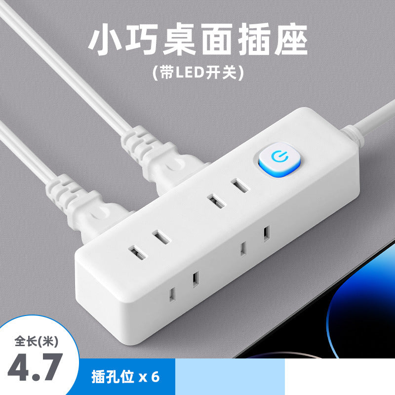 Two-pin socket 2-hole plug for homeusb power strip two-pin plug wiring board two-claw plug-in board two-pin power strip