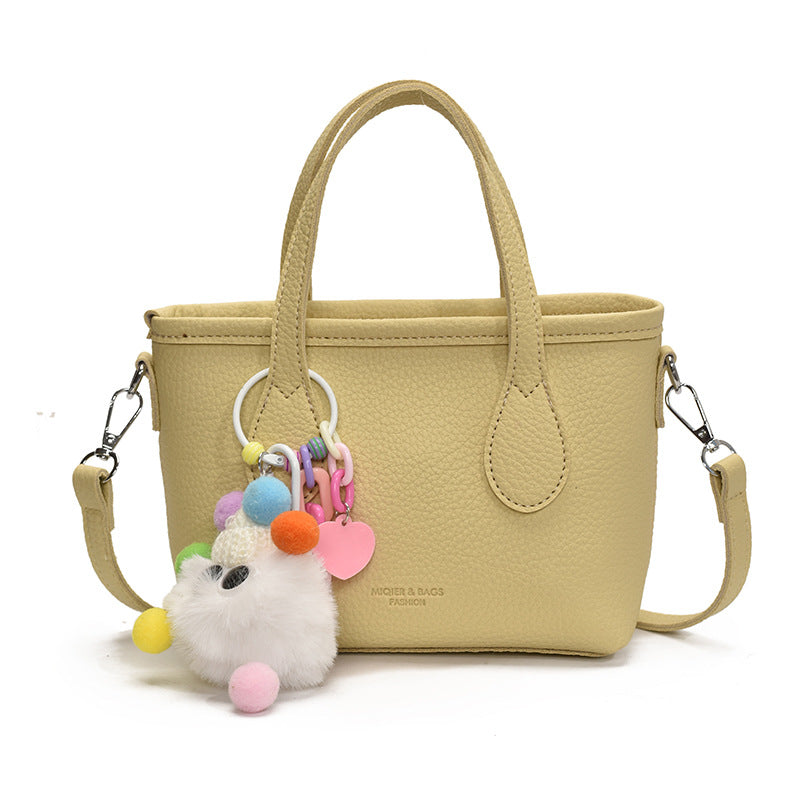 Foreign-style high-end sense portable bucket bag women's 2025 new casual simple messenger bag commuter shoulder bag