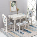 Dining table for home, small apartments, minimalist modern glass and solid wood folding rectangular dining table, european style dining table and chair set