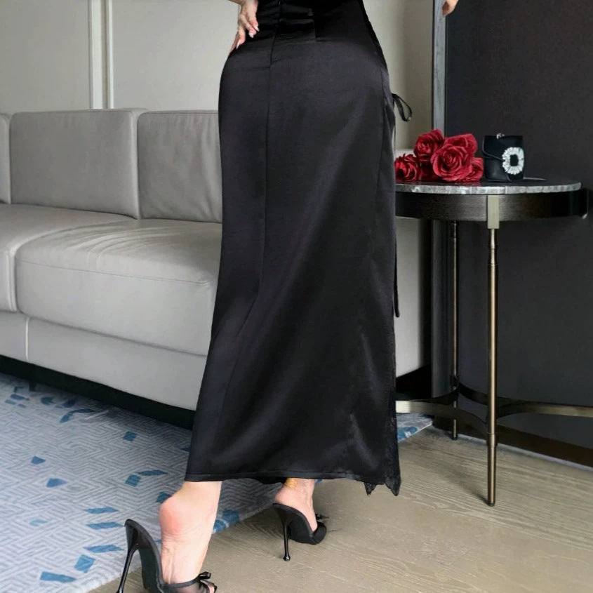 fashionsummercasualelegancelacepatchwork skirt hip sexypatchworklaceskirt