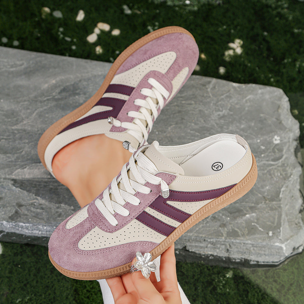 plus size baotou outwear half slippers for women 2026 summernew arrivalcasual slip-on lazy white shoes wholesale
