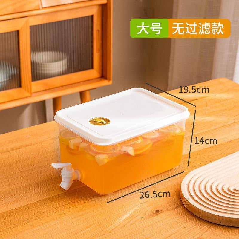 exclusive refrigerator cold water kettle with faucet 3l capacity lemon fruit teapot beverage juice teapot cold water kettle