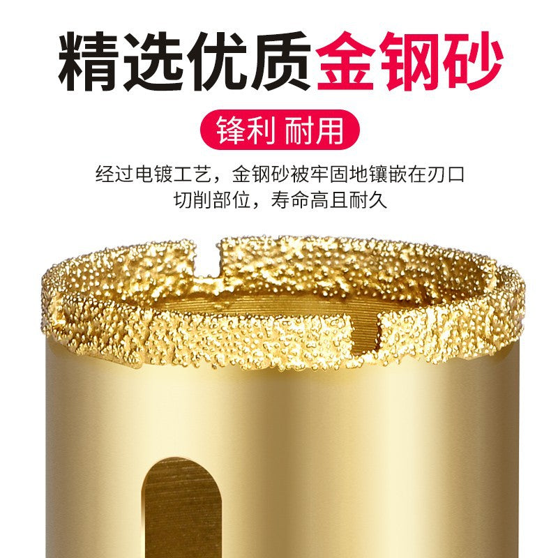Brazing angle grinder hole opener marble stone glass ceramic tile drill bit pebble granite drilling drill