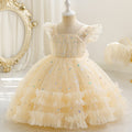 Children's birthday mesh skirt vest first birthday kids princess dress children's clothing baby wholesale dress dress summer style flower girl