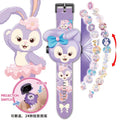 Elsa push-button projector watch - cute cartoon electronic watch for girls - frozen elsa - kindergarten & big kids toy