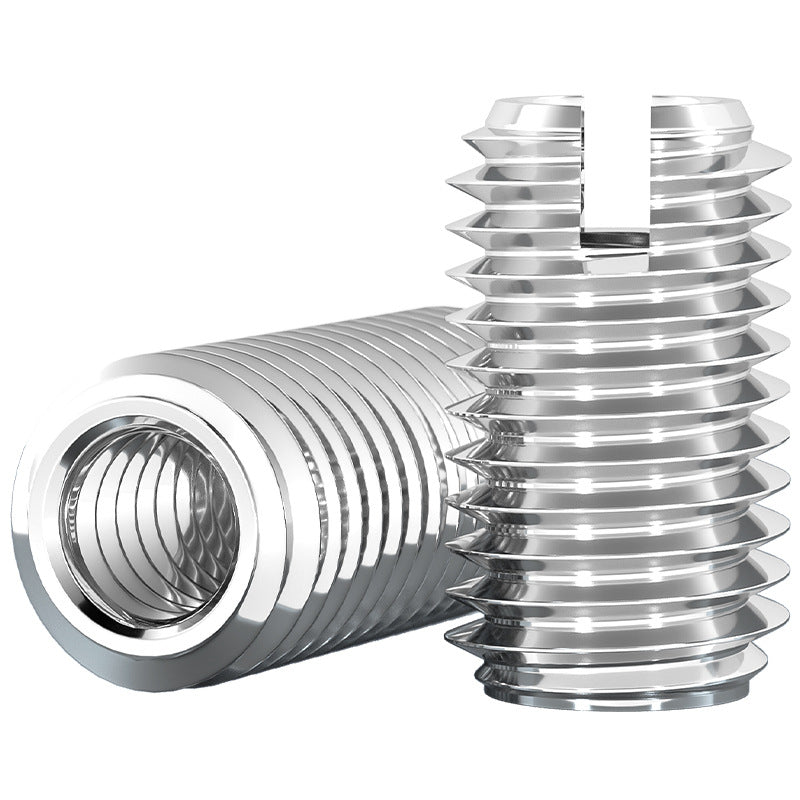 304 stainless steel inner and outer tooth nuts, thread conversion variable diameter braces, thread sheath, one-word slotted screw nuts