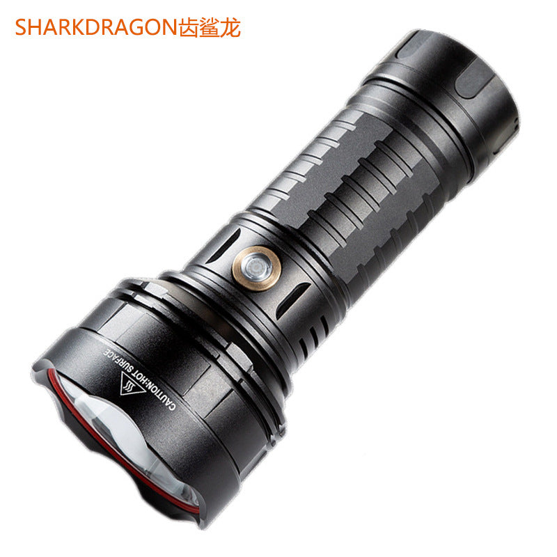 Cross-border new white laser highlight flashlight Type-C charging high-power fixed focus long-distance strong light flashlight