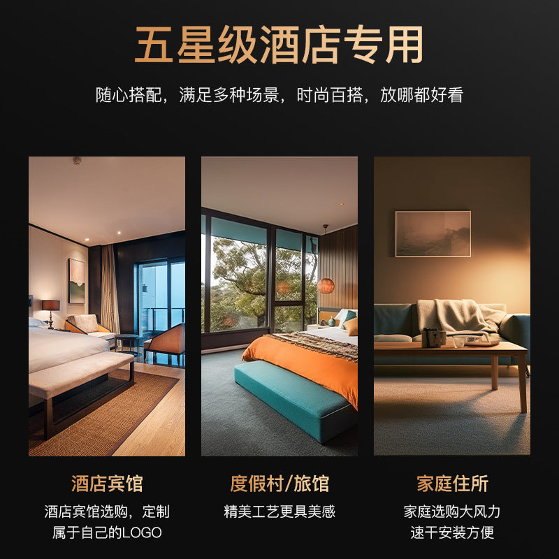 Hotel hair dryer, wall-mounted salon-style high-power hair dryer, punch-free design, home/dorm room high-speed hair dryer