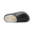 Waterproof eva fleece-lined cotton slippers for men, winter outdoor wear, couple's home indoor warm closed-toe half slippers, women's cotton slippers