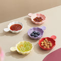 Cream style dipping dish ceramic for home creative hot pot seasoning dish good-looking barbecue dipping dish soy sauce vinegar dish