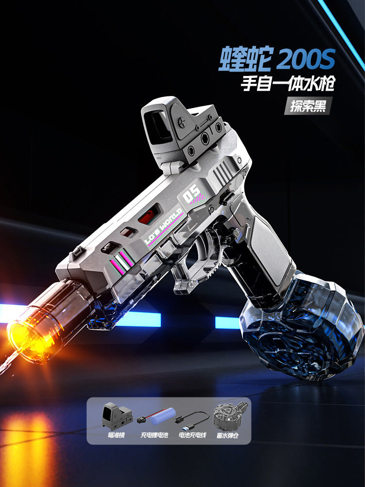 new arrival victor electric burst water gun automatic water absorption manual automatic linkage reloading large capacity water gun