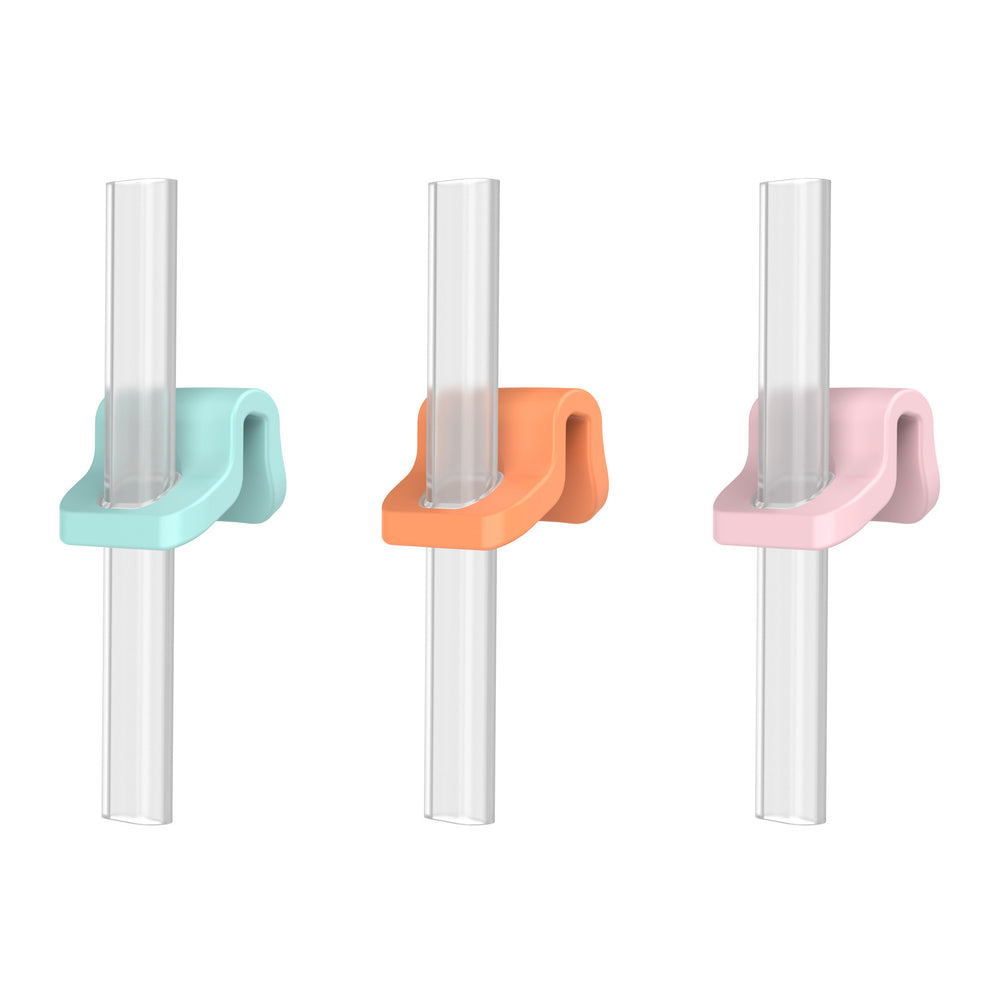Baby porridge accessories, infant soup & water feeding set with buckle, soft silicone straw, supplementary food utensils, children's supplies, tableware