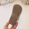 Girls' retro mary jane flats - new fashionable double-breasted versatile children's shoes - velcro soft sole leather shoes
