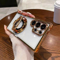 Electroplated airbag anti-drop s26 ultra case for samsung s25, a24 magnetic stand, a57, and samsung s26