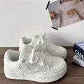 Niche platform white sneakers for women, 2026 new summer ins trendy retro versatile bread shoes, athletic casual skate shoes