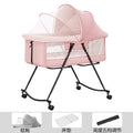 Folding baby rocker—pink (five-level adjustment)