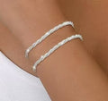 2025 new women's gold stackable bracelet stainless steel multi-layer chain set - unique design, personalized jewelry