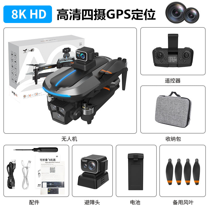 Ae8 evo aerial photography drone - gps auto-return, brushless quadcopter, long-endurance, obstacle avoidance, remote control aircraft