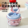 Invisible braces box portable kids orthodontic retainer box cleaning teeth braces holiday denture storage box