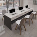 Real estate agency desk, staff desk, employee workstation, storefront table, consultation desk, reception desk, computer desk, single desk, three-person desk