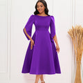D413 women's foreign trade autumn  new arrival: elegant and stylish evening gown, maxi dress, african dress