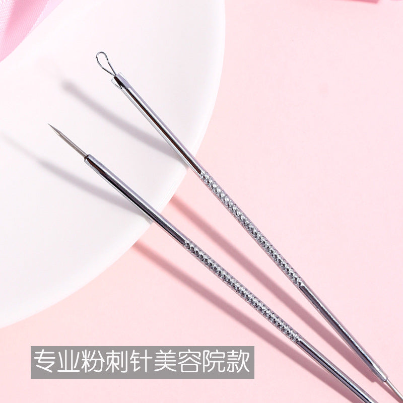 Personalized colorful fenling acne steel needle facial blackhead removal acne picking acne needle tip acne needle double-ended acne needle