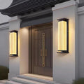 Outdoor solar wall light balcony gate exterior wall courtyard patio lamp villa modern minimalist waterproof chinese style outdoor lighting