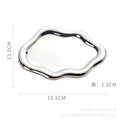 Inspopular photo props jewelry storage tray display tray electroplated silver tray accessible luxury ceramic jewelry ornaments
