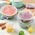 Silicone fresh-keeping lid, food-grade silicone food container lid, silicone fresh-keeping cover, smiley face sealing lid, food wrap - cross-border