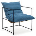 Light blue linen single
