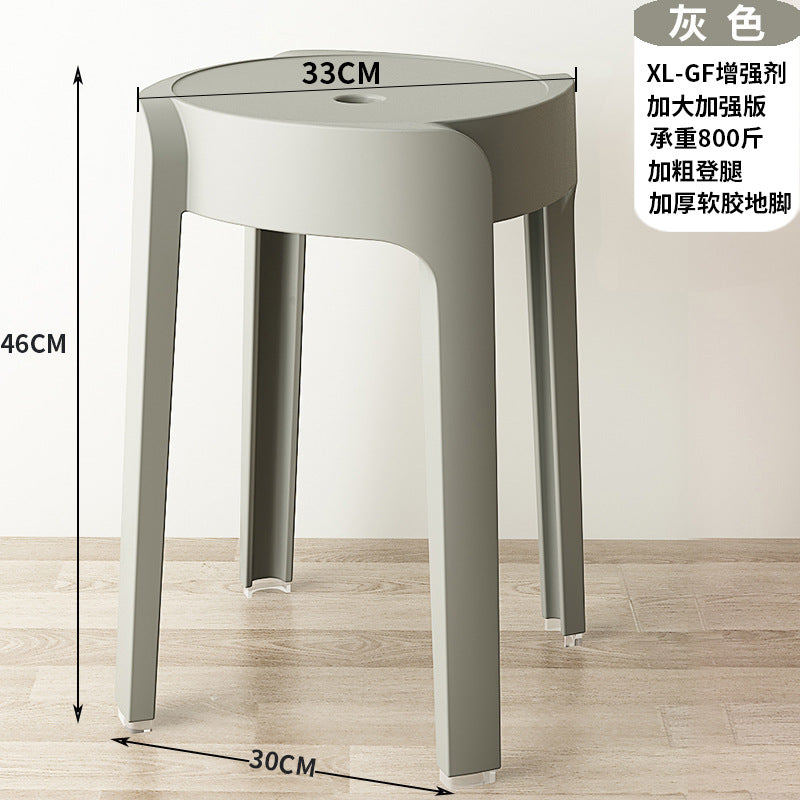 Scandinavian plastic chair thickenedfor home stool restaurant dining table chair casual desk study classy back chair bench