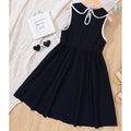 Summer kids' dress -  cross-border doll collar a-line dress - simple & stylish girls' vest dress