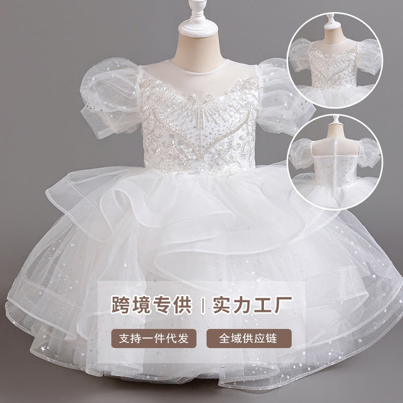 Yimingwei export cross-border kids dress short princess skirt tutu skirt children's kiddress dress