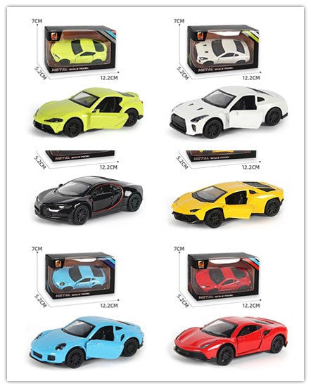 alloy toy car 1:43 model artificial car boy gift sports car ornaments can open the door toy car