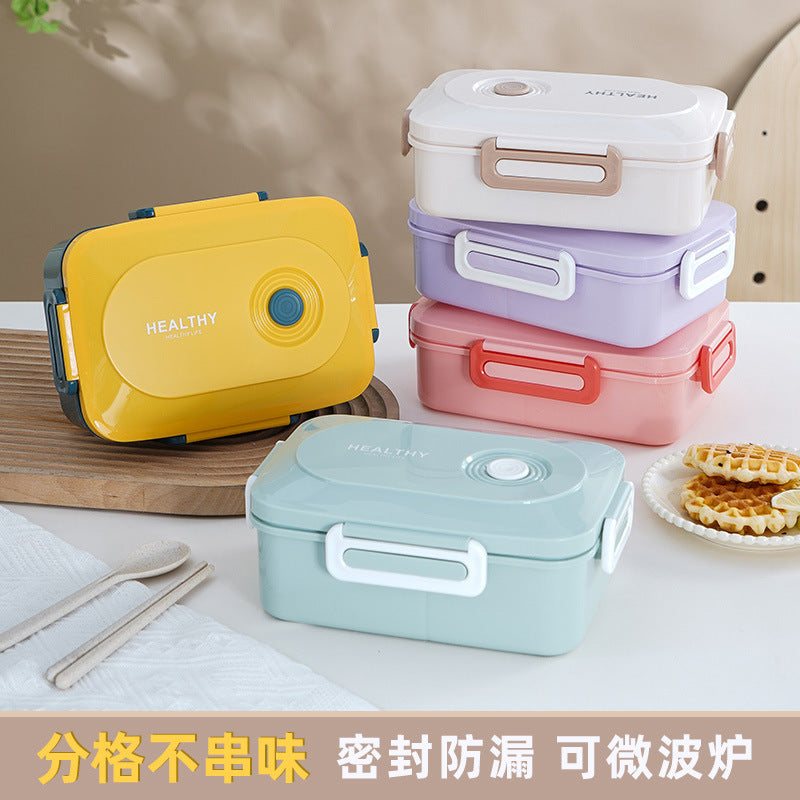 bento box microwave heating lunch box office worker with lid student plastic box lunch box divided lunch box