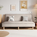 Modern minimalist folding fabric sofa - perfect for small spaces, apartments, and rental properties - cat paw leather living room accent sofa