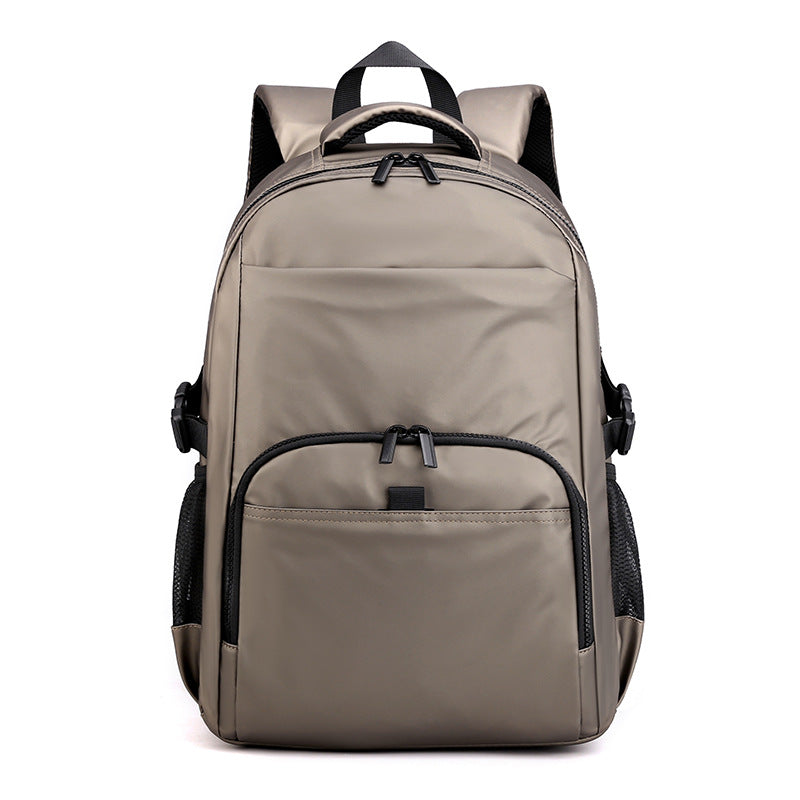 New Men's Nylon Backpack Casual Simple Student Backpack Light Business Large Capacity Computer Backpack